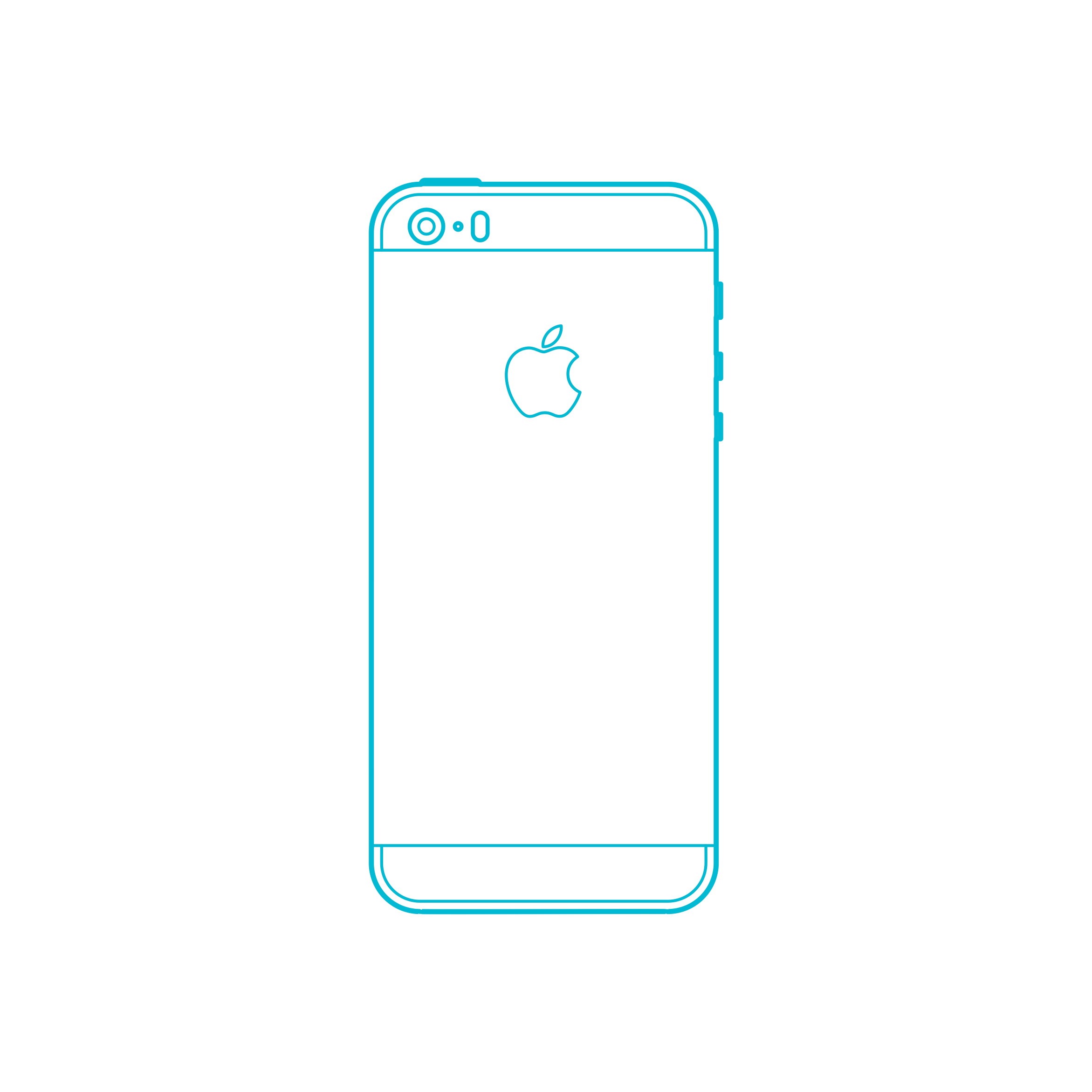 Digital Apple Iphones Apple Iphone 5S 7Th Gen Contour Svg Vector Free Vectors